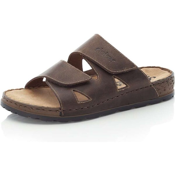 Pánske šľapky RIEKER 25691-25 hnedá S5 23387898