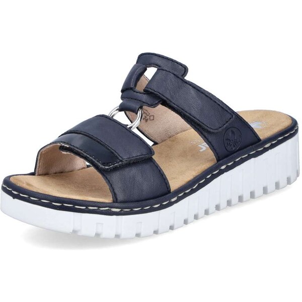 Dámske šľapky RIEKER V1396-14 modrá S5 62330165