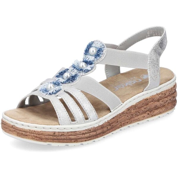Dámske sandále RIEKER 62771-40 sivá S5 62330172