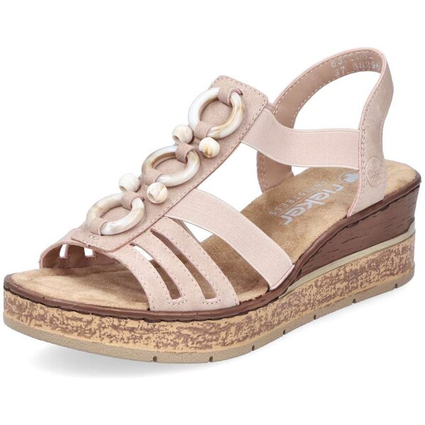 Dámske sandále RIEKER 63778-31 ružová S5 62330174