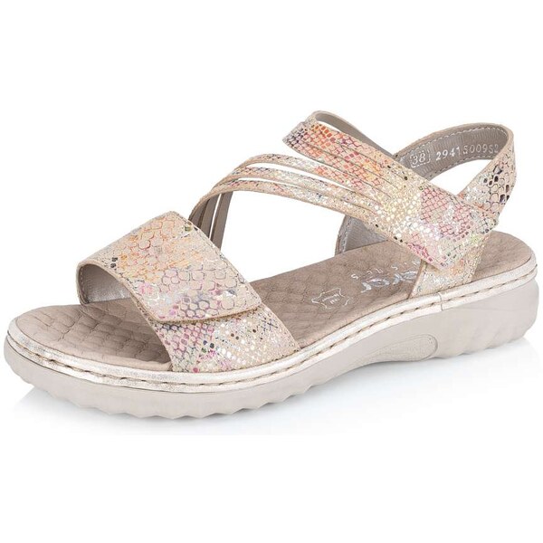 Dámske sandále RIEKER 60464-90 béžová S6 62353353