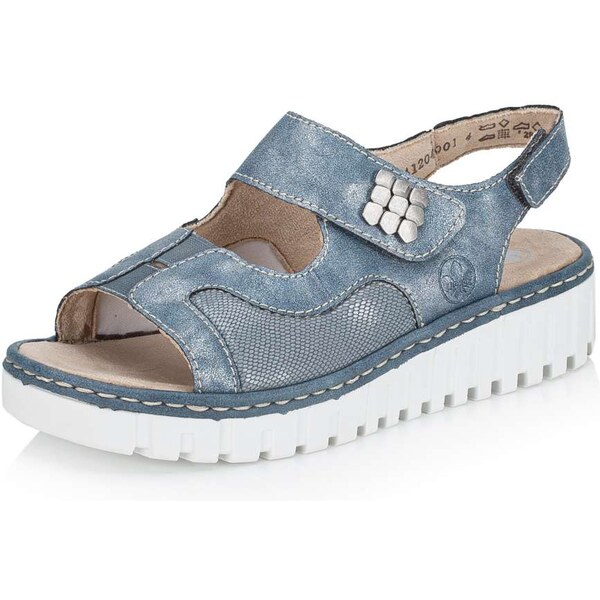 Dámske sandále RIEKER V1389-12 modrá S5 62353357