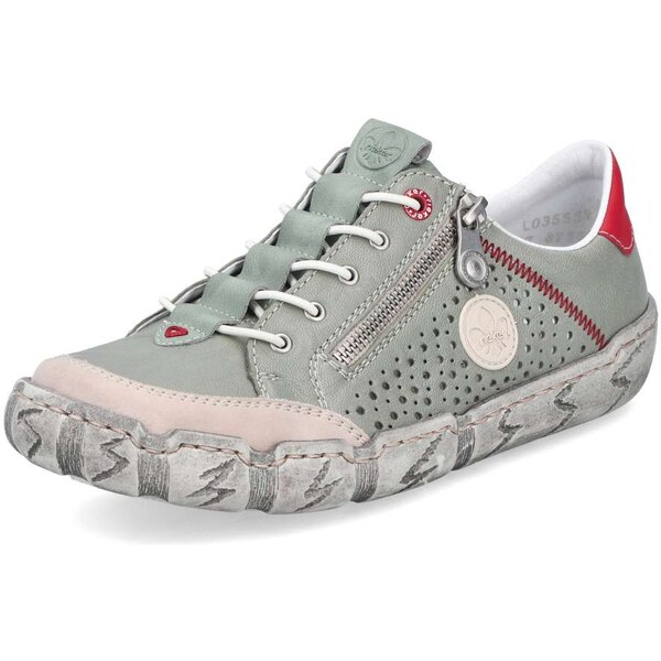 Dámske tenisky RIEKER L0355-52 zelená S6 62353362