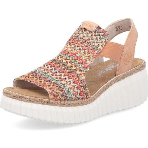 Dámske sandále RIEKER 69172-92 oranžová S6 62442334