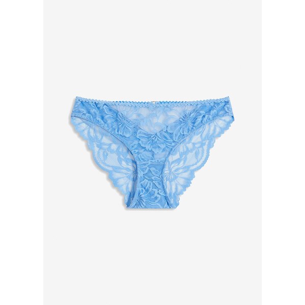 bonprix Nohavičky Rio s čipkou, farba modrá 62470598