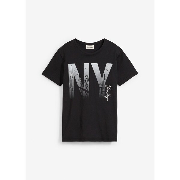 bonprix Tričko z čistej bio bavlny, farba čierna 62471465