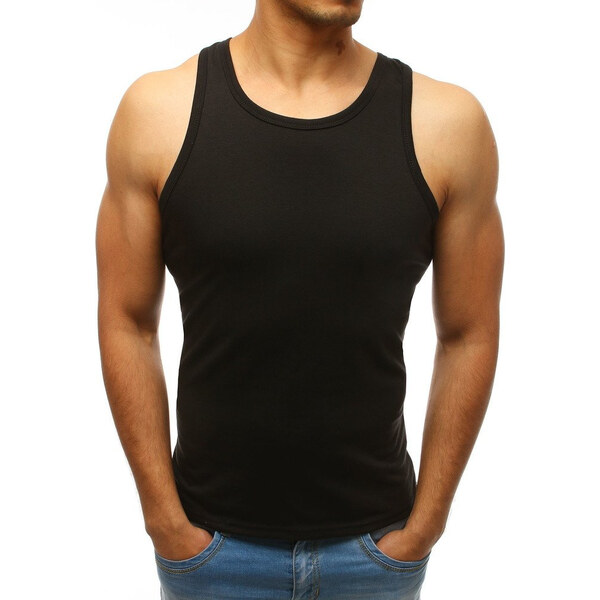 BASIC Čierne pánske tielko rx3495 56217062