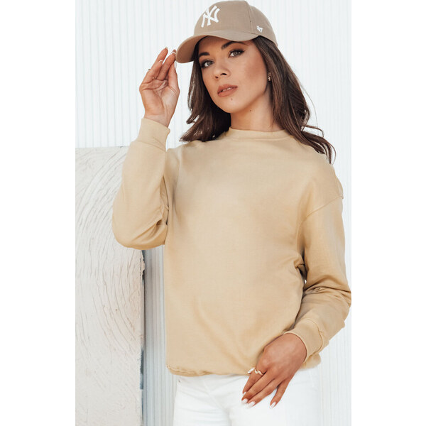 Béžová dámska basic mikina SWAN BY1291 57236361
