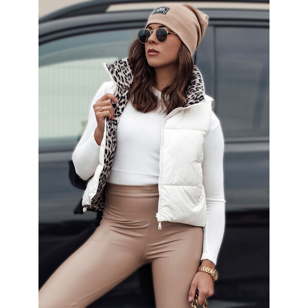 BASIC Dámska biela obojstranná vesta LEOVELLA TY4647 58151877