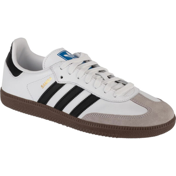 Bielo-čierno-sivé tenisky Adidas Samba OG B75806 62516782