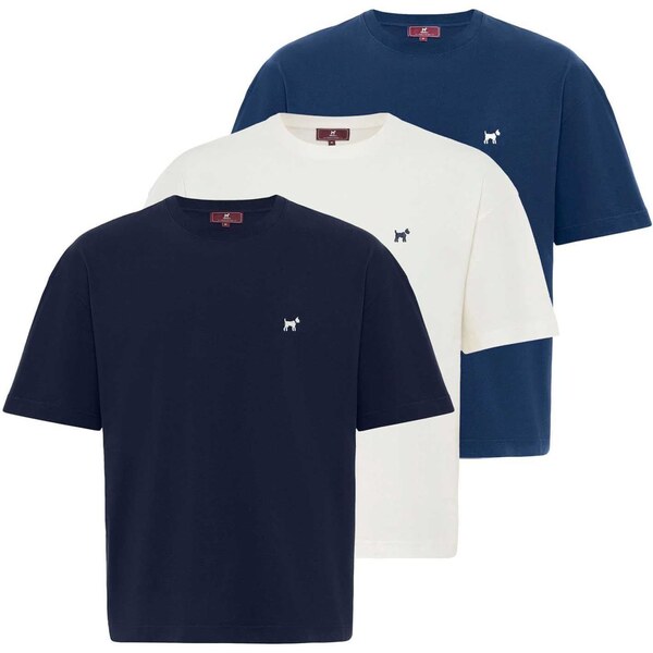 Williot Tričko opálová / tmavomodrá / biela 63087431