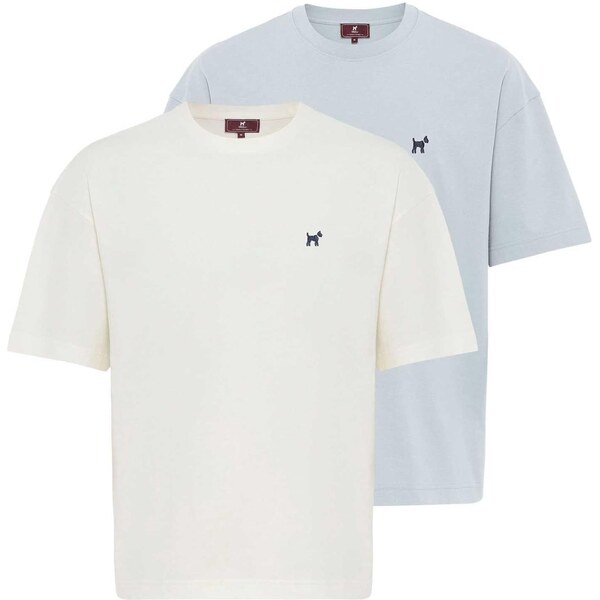 Williot Tričko svetlomodrá / biela 63087467