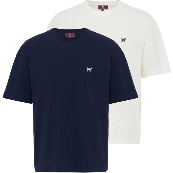 Williot Tričko námornícka modrá / biela 63087466