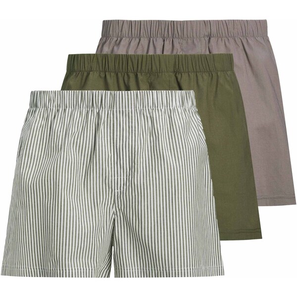 JACK & JONES Boxerky MILANO zelená / svetlofialová / biela 62520059