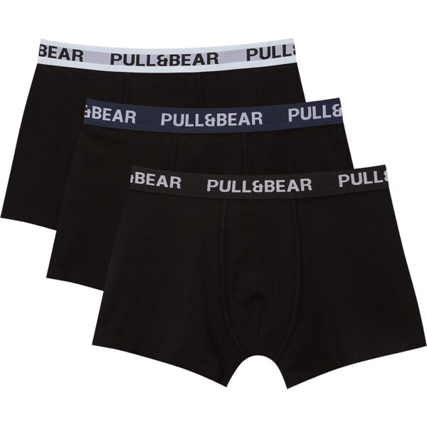 Pull&Bear Boxerky námornícka modrá / svetlosivá / orgovánová / čierna 62477870