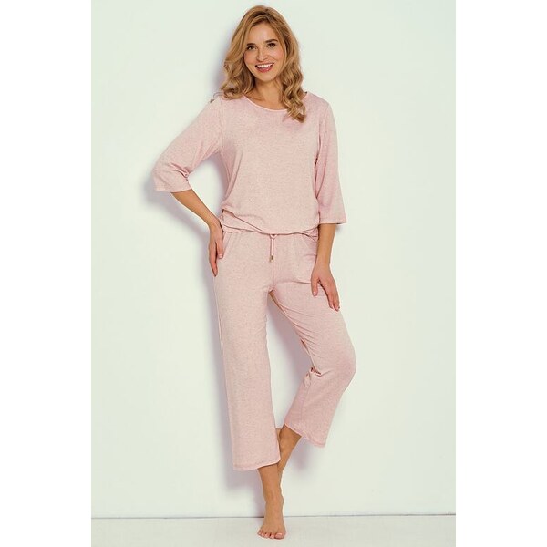 Taro Ľahké dámske pyžamo Sara ružové 62334549