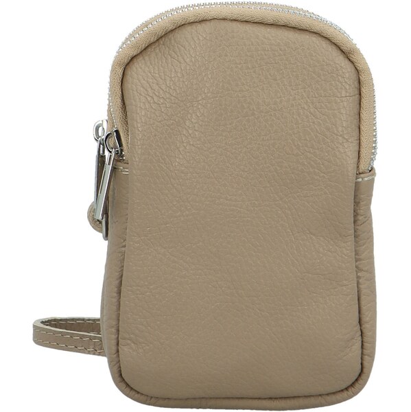 Delami Vera Pelle Dámske kožené crossbody púzdro tmavo béžové - Delami 62556412