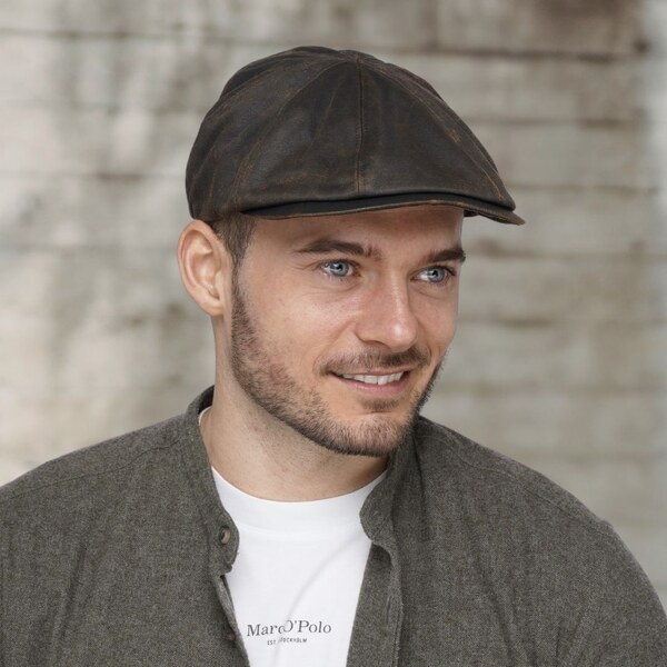 KRUMLOVANKA Pánska bekovka Duck cap -hnedá nepremokavá Ba-31526159 60697486