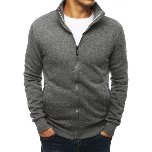 BASIC Antracitová zapínacia mikina bx4111 13345076