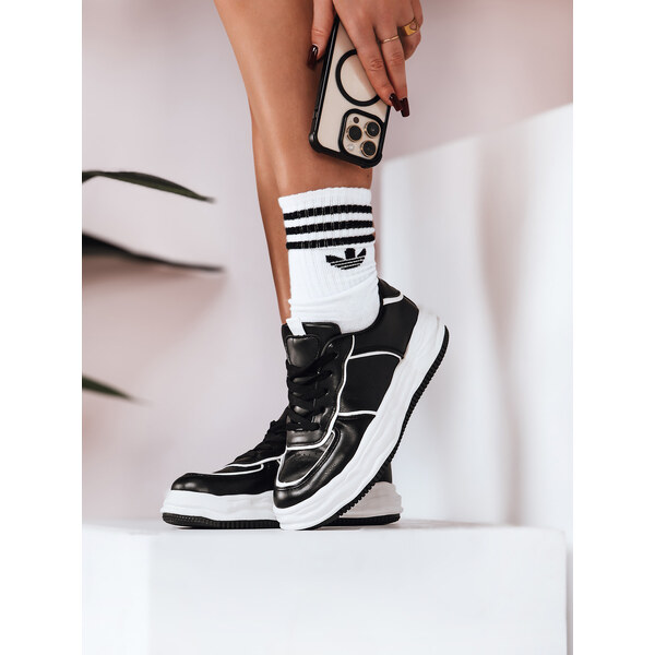 BASIC Čierno-biele Sneakersy WENNA ZY0152 31895412