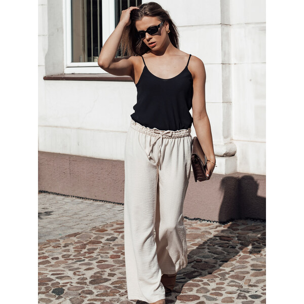 BASIC Svetlobéžové letné nohavice MADDIE UY2131 54601871