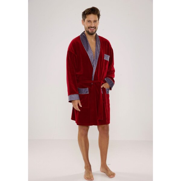 Pánsky krátky zamatový župan De Lafense Bonjour 772 Bonjour krótki M 65151579