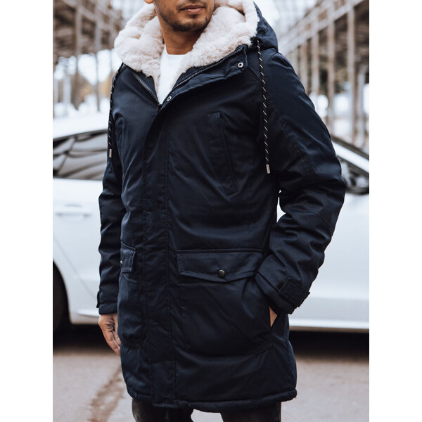 BASIC Tmavomodrá zimná bunda s vreckami TX4586 47195380