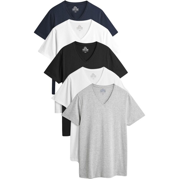 Next Tričko námornícka modrá / tmavomodrá / sivá melírovaná / čierna / 62519678