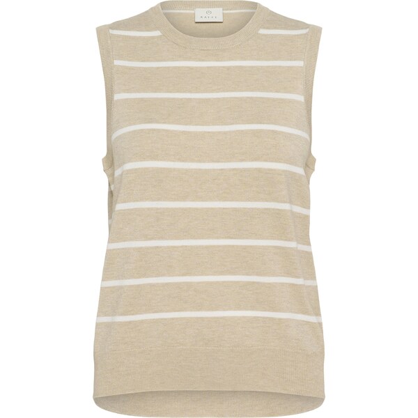 Kaffe Vyšívaný top Lizza béžová melírovaná / biela 62519752