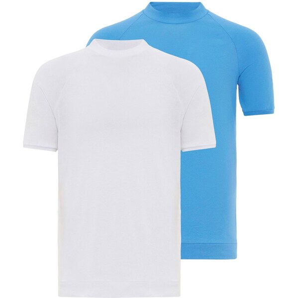 Antioch Tričko azúrová / biela 63158031