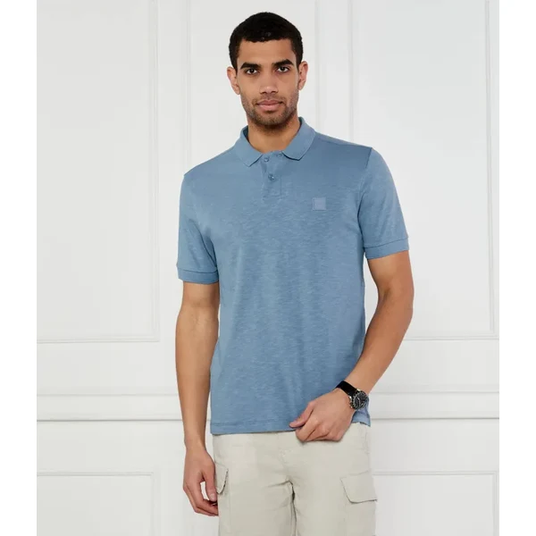 BOSS ORANGE Polo tričko Pe_linenlogo | Regular Fit | s prímesou ľanu 62517320