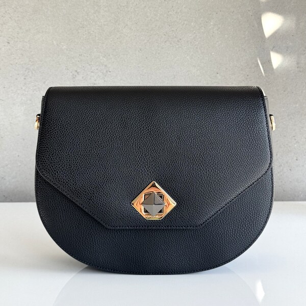 Kožená kabelka CROMIA Mina 2012 čierna 60677011