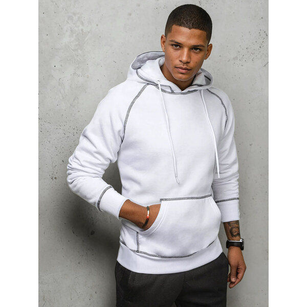 BASIC Biela originálna mikina s kapucňou BX5516 37515301