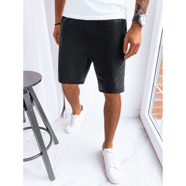 BASIC Čierne teplákové šortky SX2262 42191182