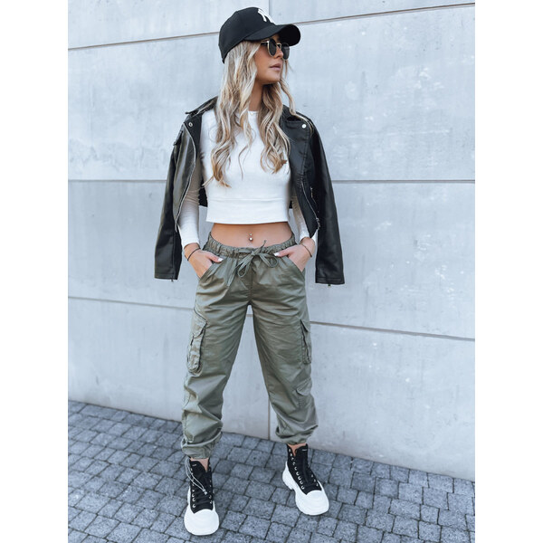 BASIC Khaki cargo nohavice MIRI UY1682 45763792