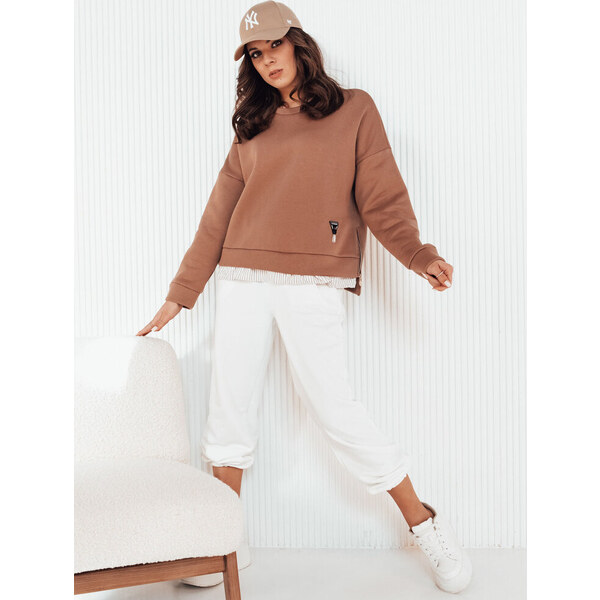 BASIC Svetlohnedá mikina BIFAL BY1256 49358375