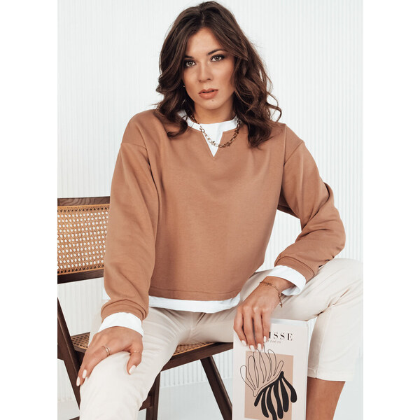 BASIC Hnedá mikina LORAN BY1252 49358372