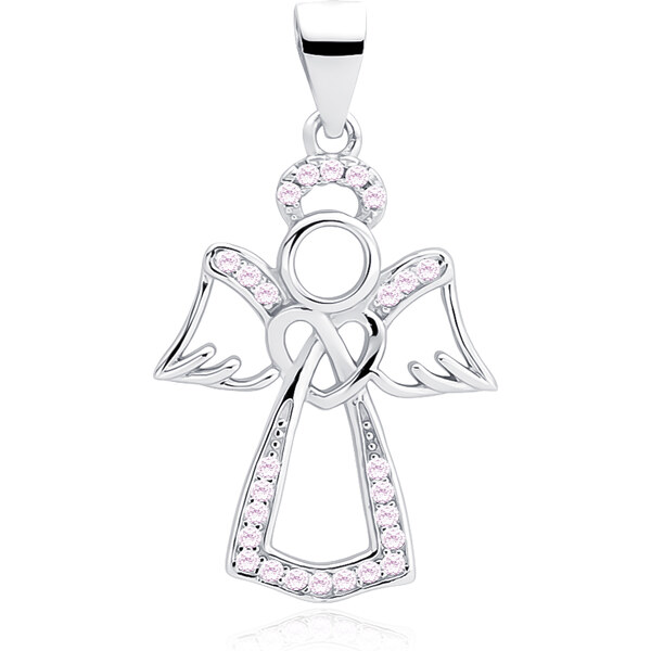 Olivie Strieborný prívesok RUŽOVÝ ANJEL 4188 17713777