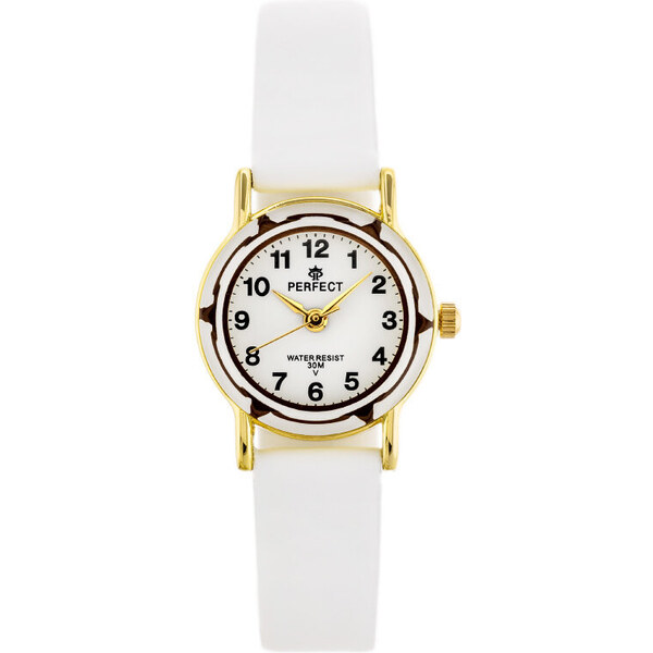 Hodinky detské PERFECT L248 - biele (zp968c) 34496498