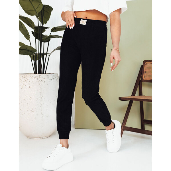 BASIC Tmavomodré rebrované tepláky BRINAT UY2046 52670831