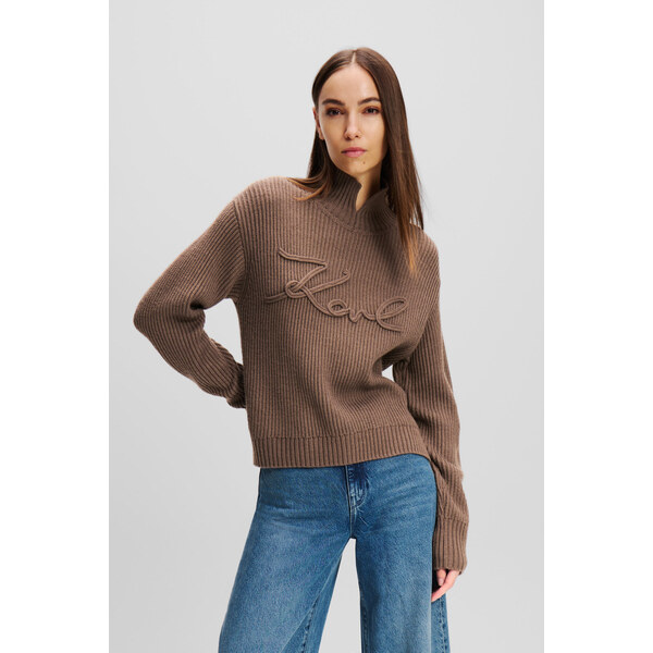 ROLÁK KARL LAGERFELD SOUTACHE SIGNATURE CHUNKY KNIT 62542889