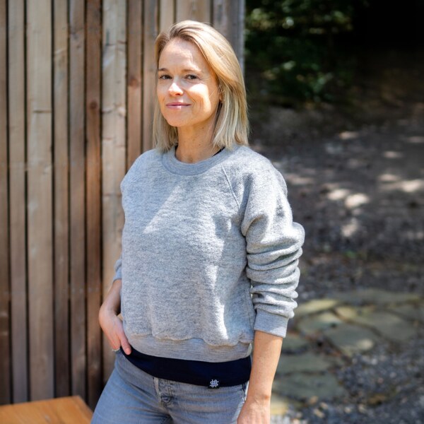 Vlnka Vlnená mikina šedá veľkosti oblečenia L/XL 65797083