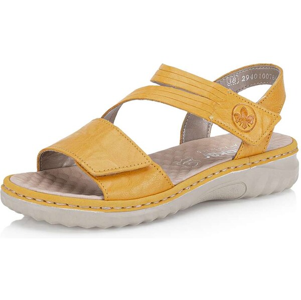 Dámske sandále RIEKER 60464-68 žltá S5 62546591