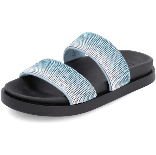 Dámske šľapky RIEKER W1451-14 modrá S5 62550414