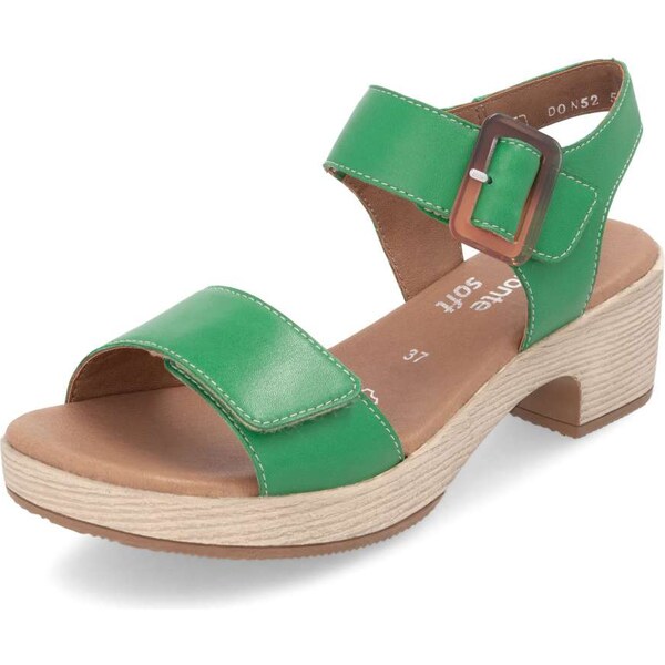 RIEKER Dámske sandále REMONTE D0N52-54 zelená S5 62550415