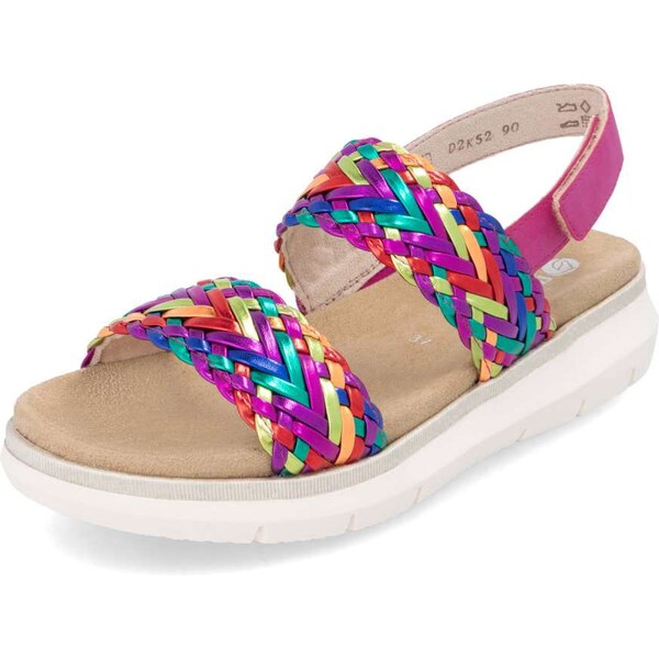 RIEKER Dámske sandále REMONTE D2K52-90 ružová S5 62550417