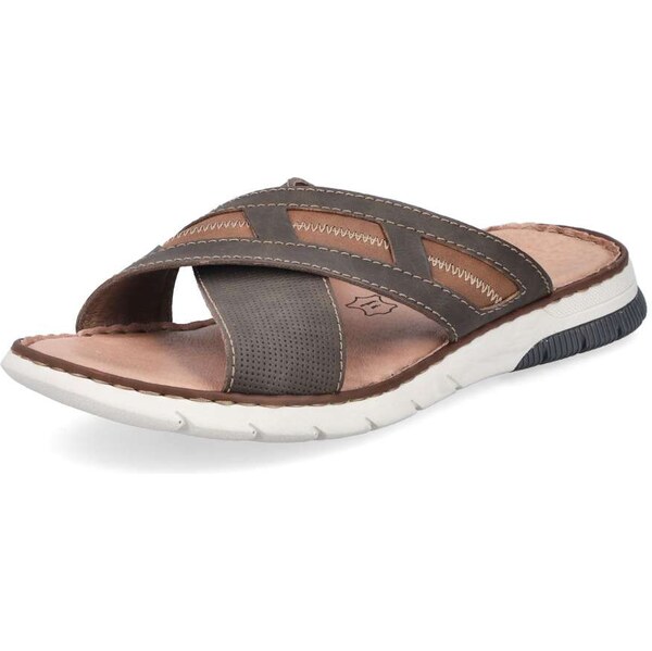 Pánske šľapky RIEKER 25252-25 hnedá S5 62550486