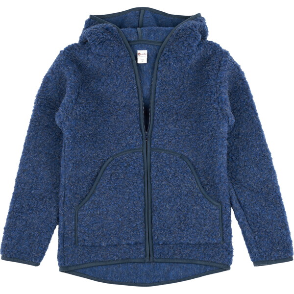 Vlnka Mikina z ovčej vlny s kapucňou tmavo modrá veľkosti oblečenia L 65797082