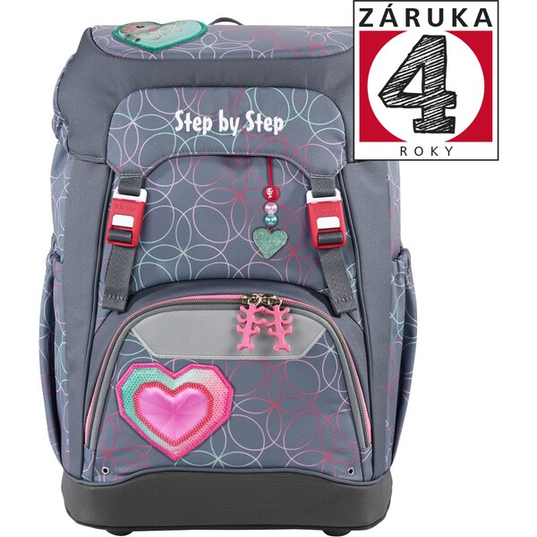 Step by Step Školní batoh GRADE Glitter Heart Hazle 63410664