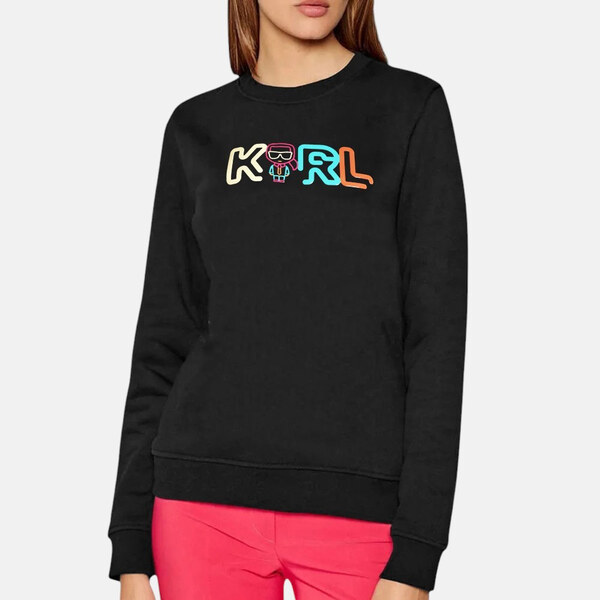 Dámská černá mikina Karl Lagerfeld Jelly Logo 56154 62553159